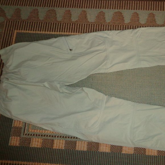 Patagonia Sport Multifunctional Hiking Pants Wm's XS Tan Elastic Waist Pockets - Picture 2 of 15